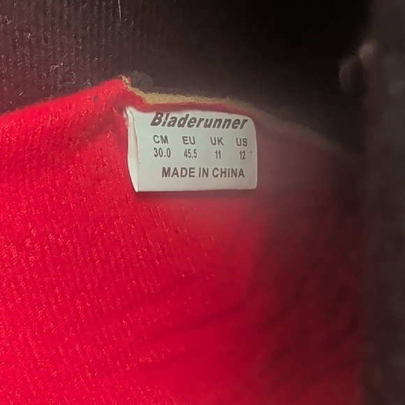 Men's Black and Red Inline Skates Size 12 - Picture 4 of 4